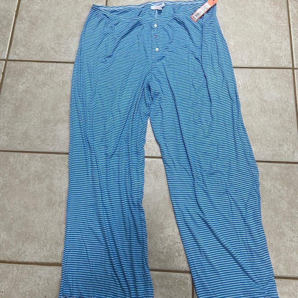 NWT Colsie Blue and White Striped Lounge Pants